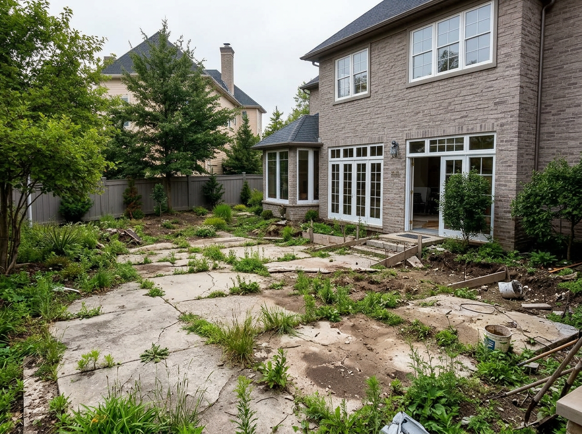 Bluestone Patio Build — before